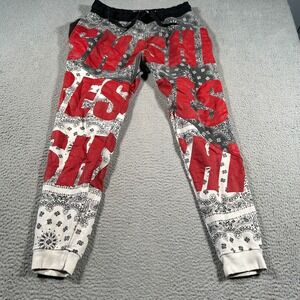 Another Hype Piece AHP Jogger Pant Men Large AOP Paisley Tapered Drawstring‎